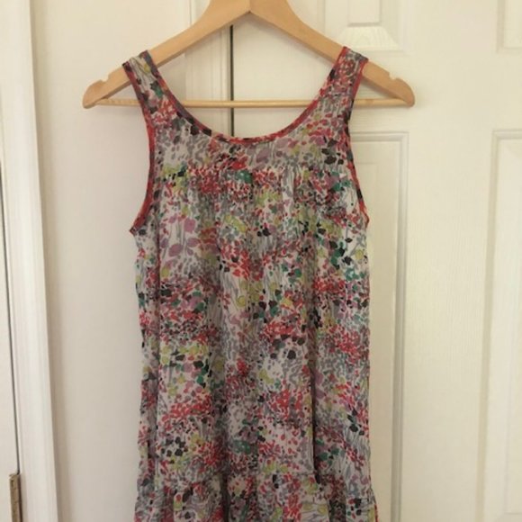 Chiffon Confetti Print Dress - Picture 7 of 9